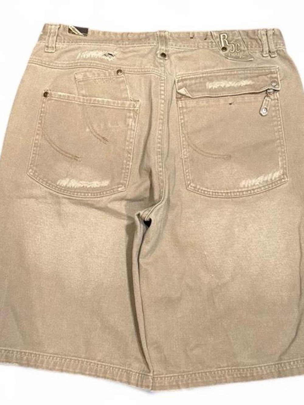 Y2K Raider Distressed Multipocket Baggy Jorts - Picture 2 of 5